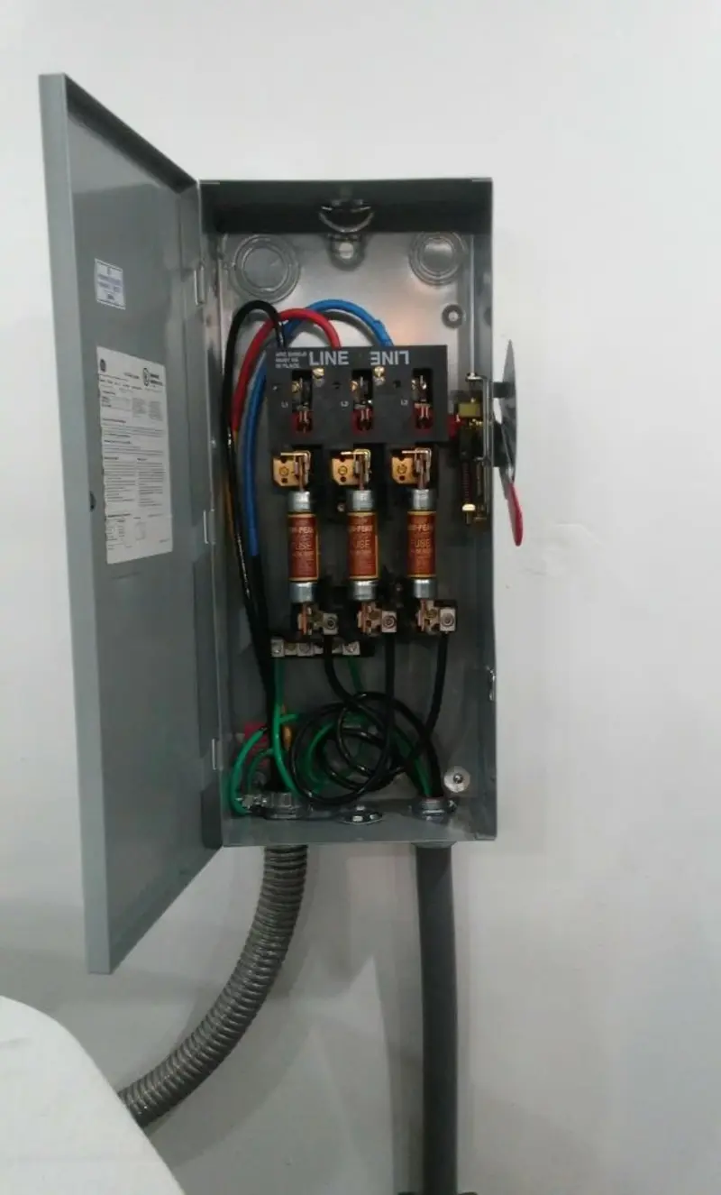 Three-phase disconnect switch installed for Electrical Wiring & Rewiring in Bayville